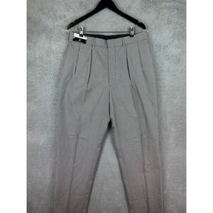 VTG Polo Ralph Lauren Pants 34x36 Men Houndstooth Purple Label Made In USA NWT